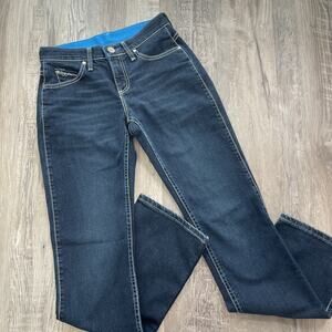 Wrangler Jeans Q Baby Riding Blue Womens Jeans Size 1/2 X 32